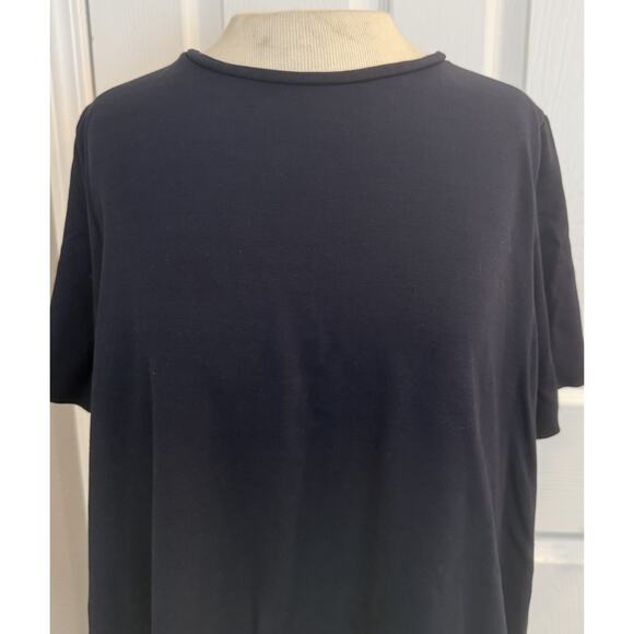 COS Circle Cut Layered T-shirt Dress Sz MED Blue Flowy Lagenlook Minimalist EUC - Picture 3 of 10